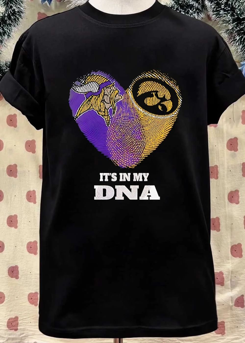 Minnesota Vikings Iowa Hawkeyes It Is in My DNA Minnesota Vikings Iowa Hawkeyes T-Shirt