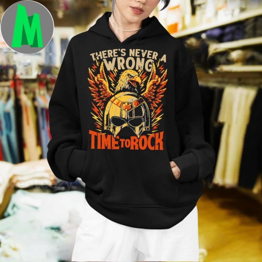 There’s Never A Wrong Time To Rock Peace Eagle Hero Rock Tv Show Shirt