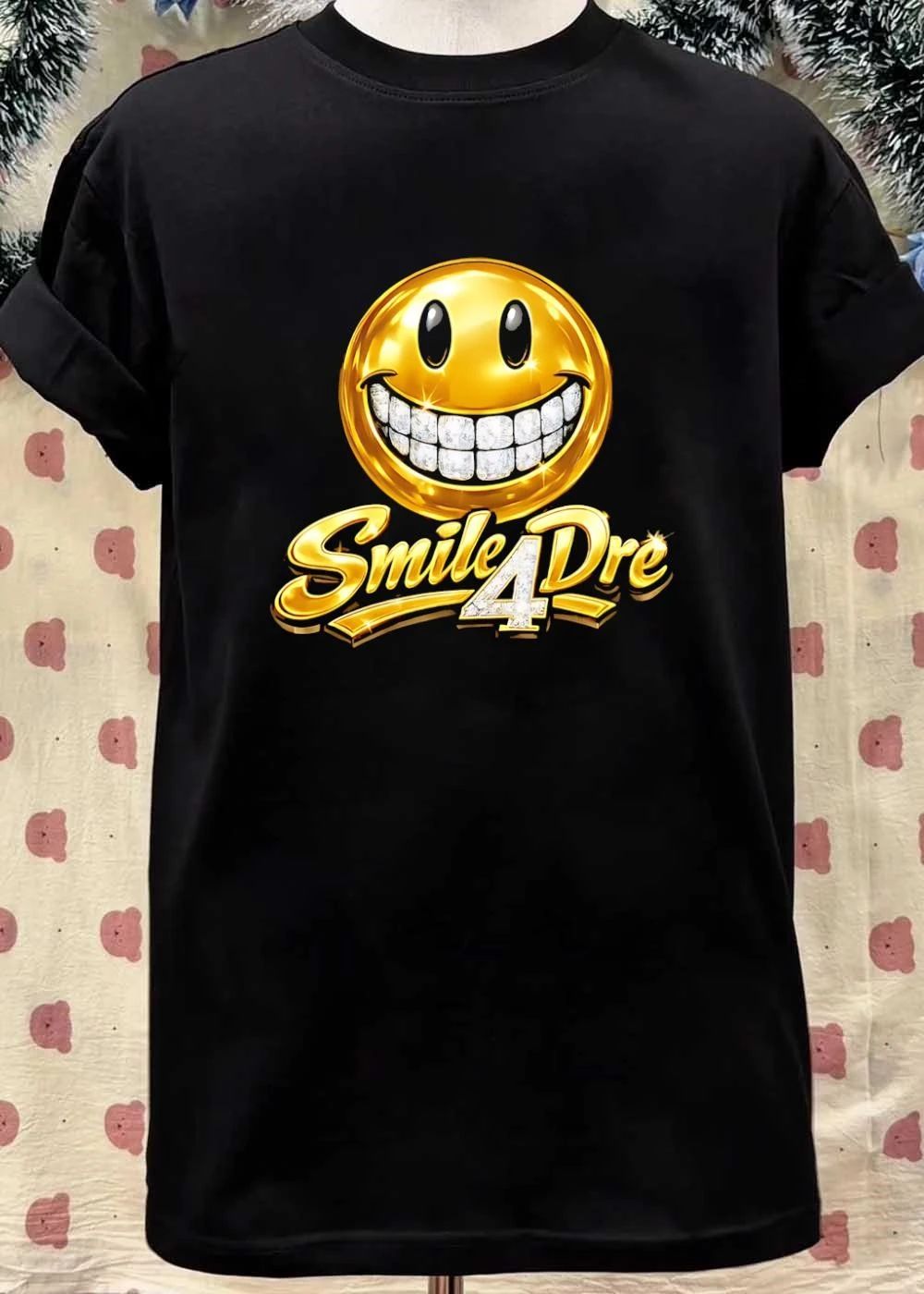 Gold Diamond Grillz Smiley Face Smile4Dre Shirt
