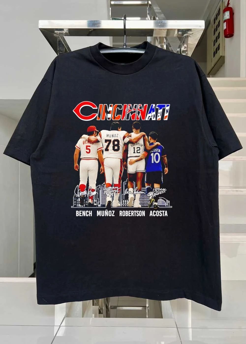 Cincinnati Bench 5 Munoz 78 Robertson 12 Acosta 10 shirt