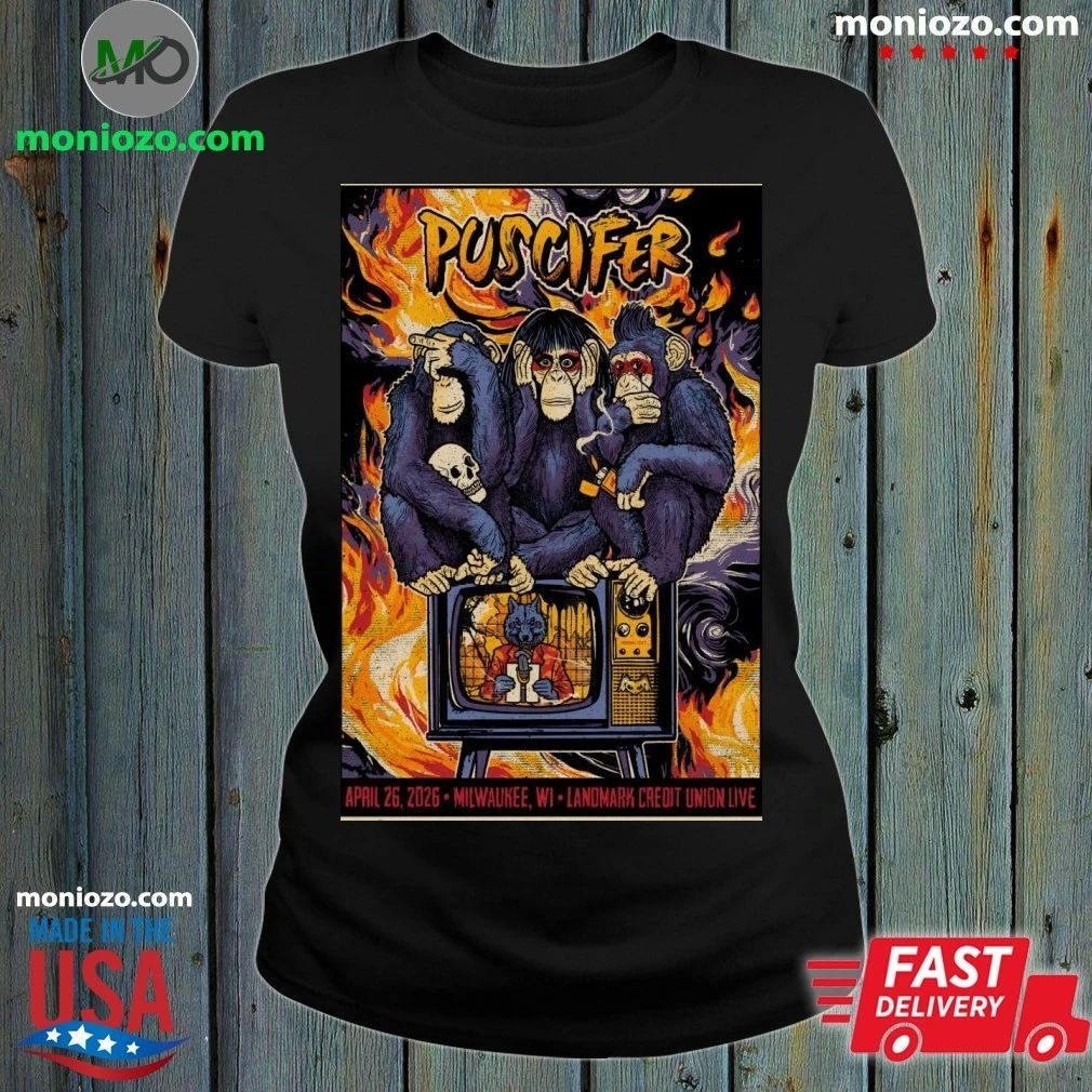 Original Puscifer In Milwaukee WI On April 26 2026 Tour Poster Shirt