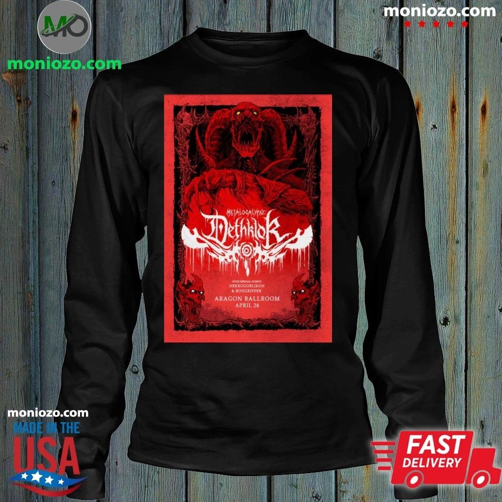 Original Nekrogoblikon Aragon Ballroom In Chicago IL Apr 26 2026 Poster Shirt – Perfect Gift for Men & Women