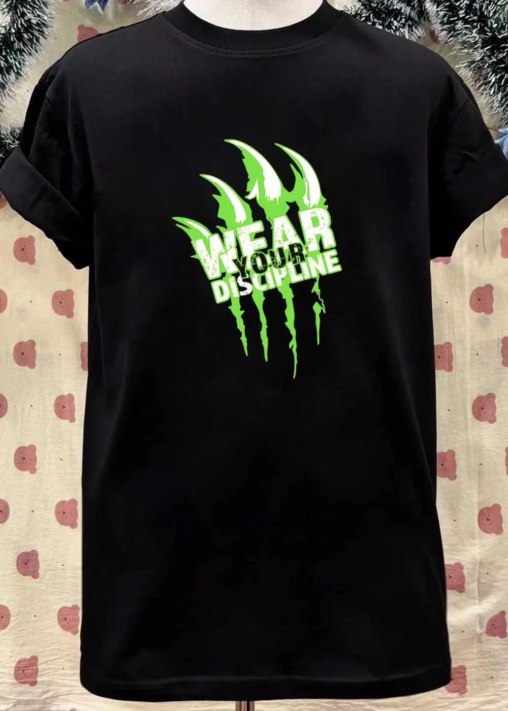 Distressed Green Claw Wear Your Discipline Graphic Shirt