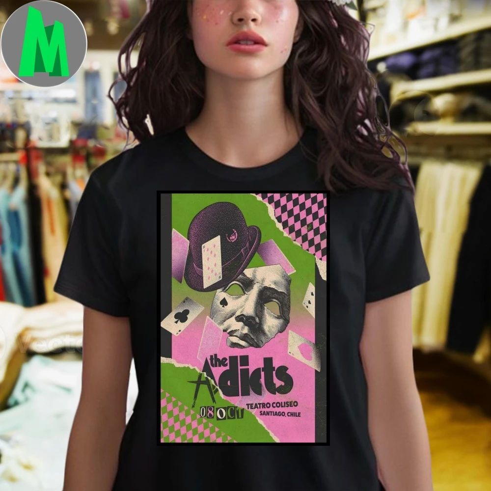The Adicts October 8 2025 Teatro Coliseo Santiago Chile Poster Shirt