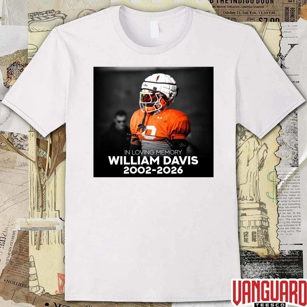In Loving Memory William Davis 2002 – 2026 Texas Football Life Poster t-shirt