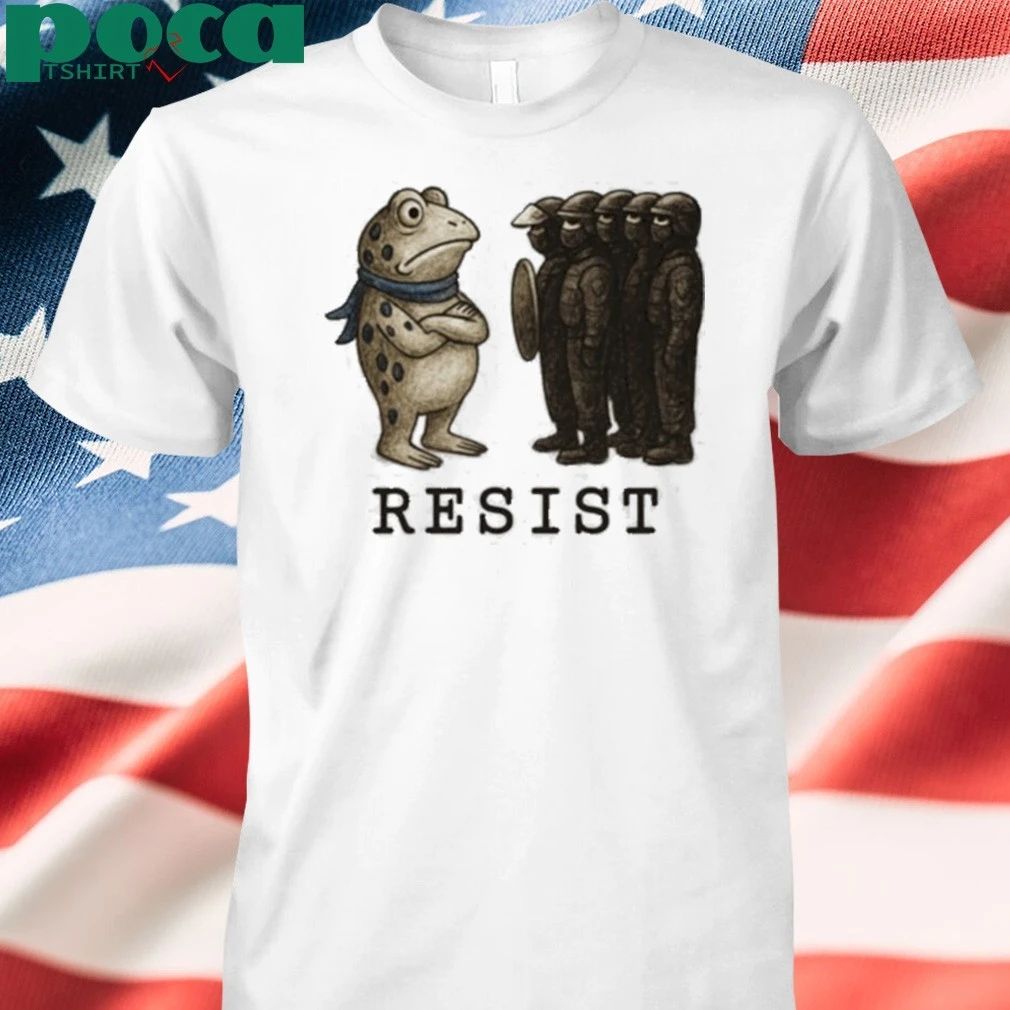 Frogs Against Fascism Portland Frog Resist T-shirt