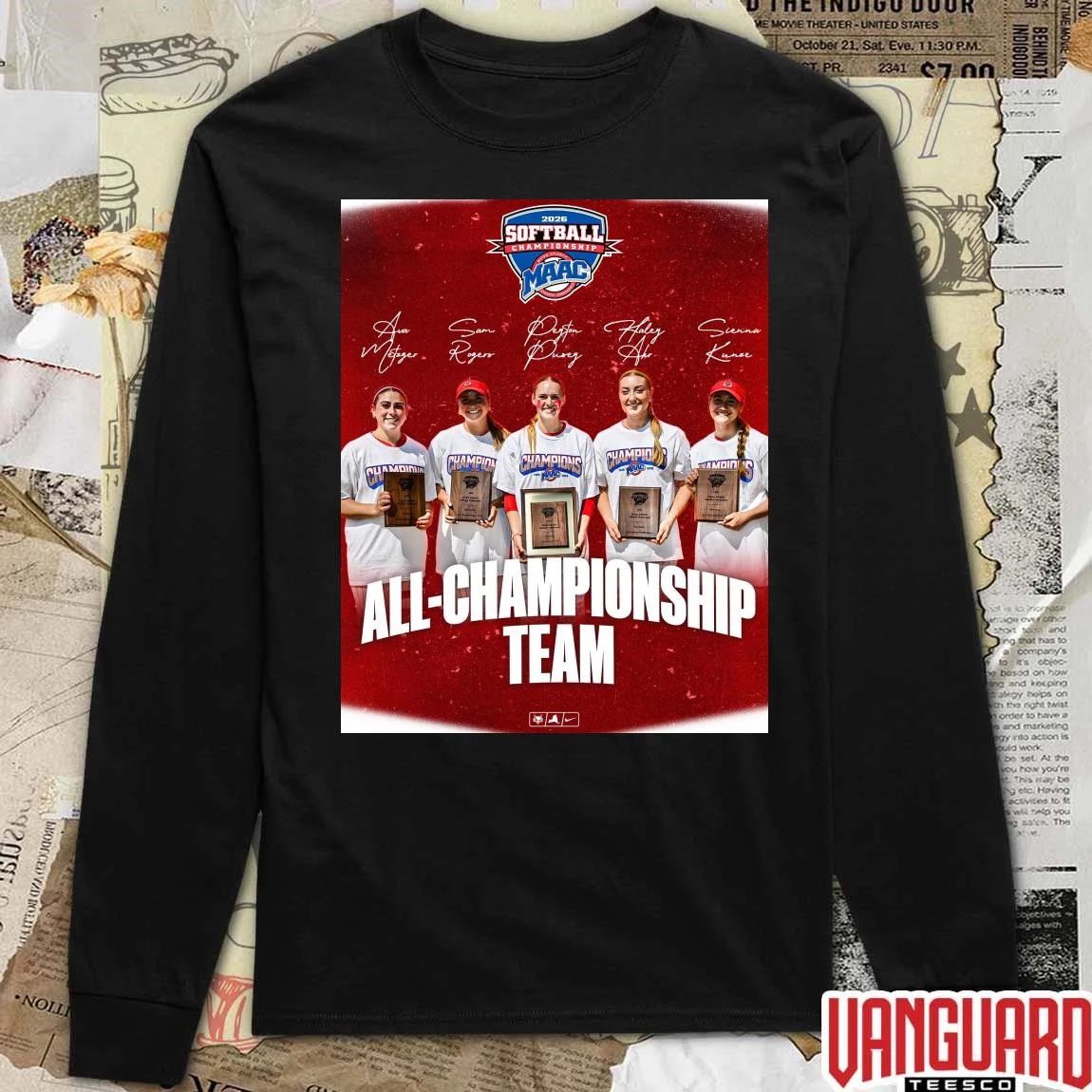 Marist Softball 2026 MAAC All-Championship Team Signatures Poster t-shirt