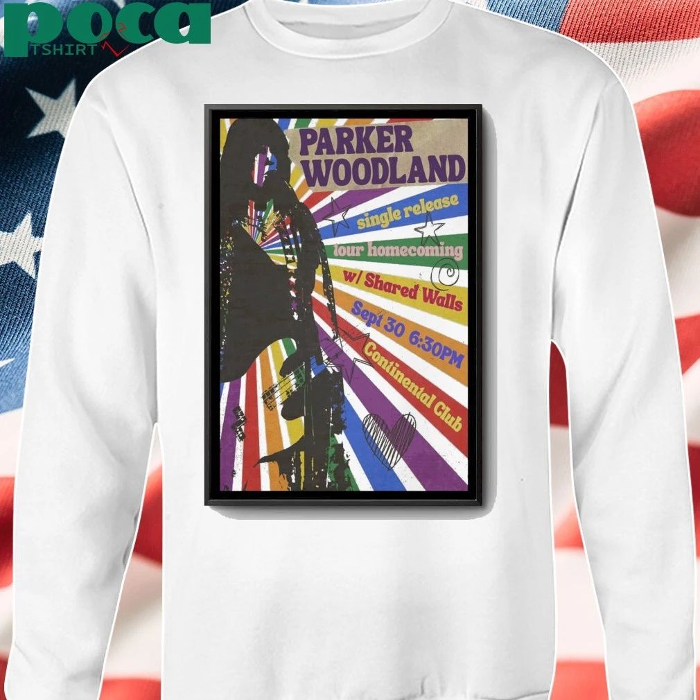 Parker Woodland Continental Club Austin Sept 30 2025 Poster shirt