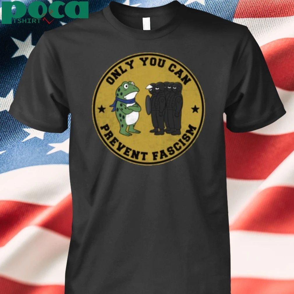 Portland Frog 2025 Only You Can Prevent Fascism Vintage T-shirt
