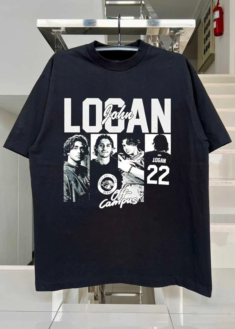 John Logan Davis Hawks 22 Off Campus Collage Shirt