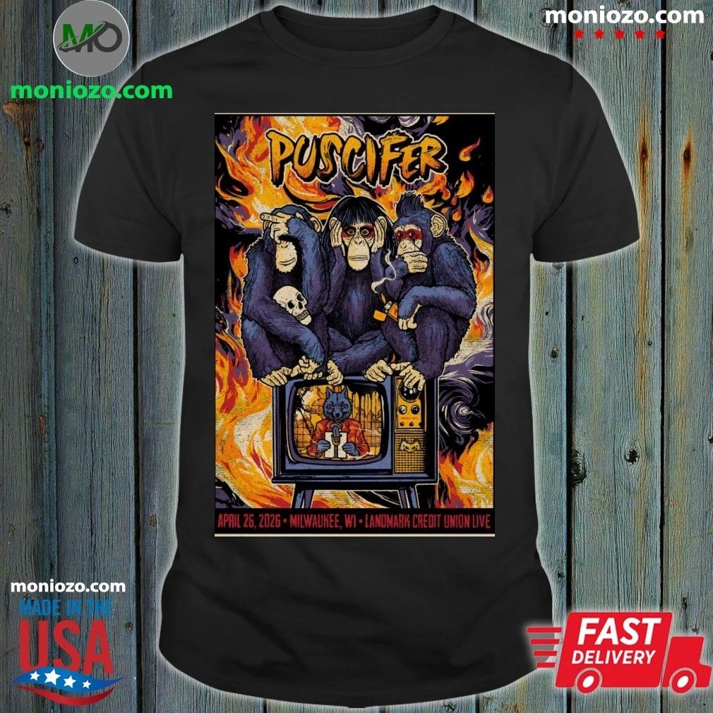 Original Puscifer In Milwaukee WI On April 26 2026 Tour Poster Shirt