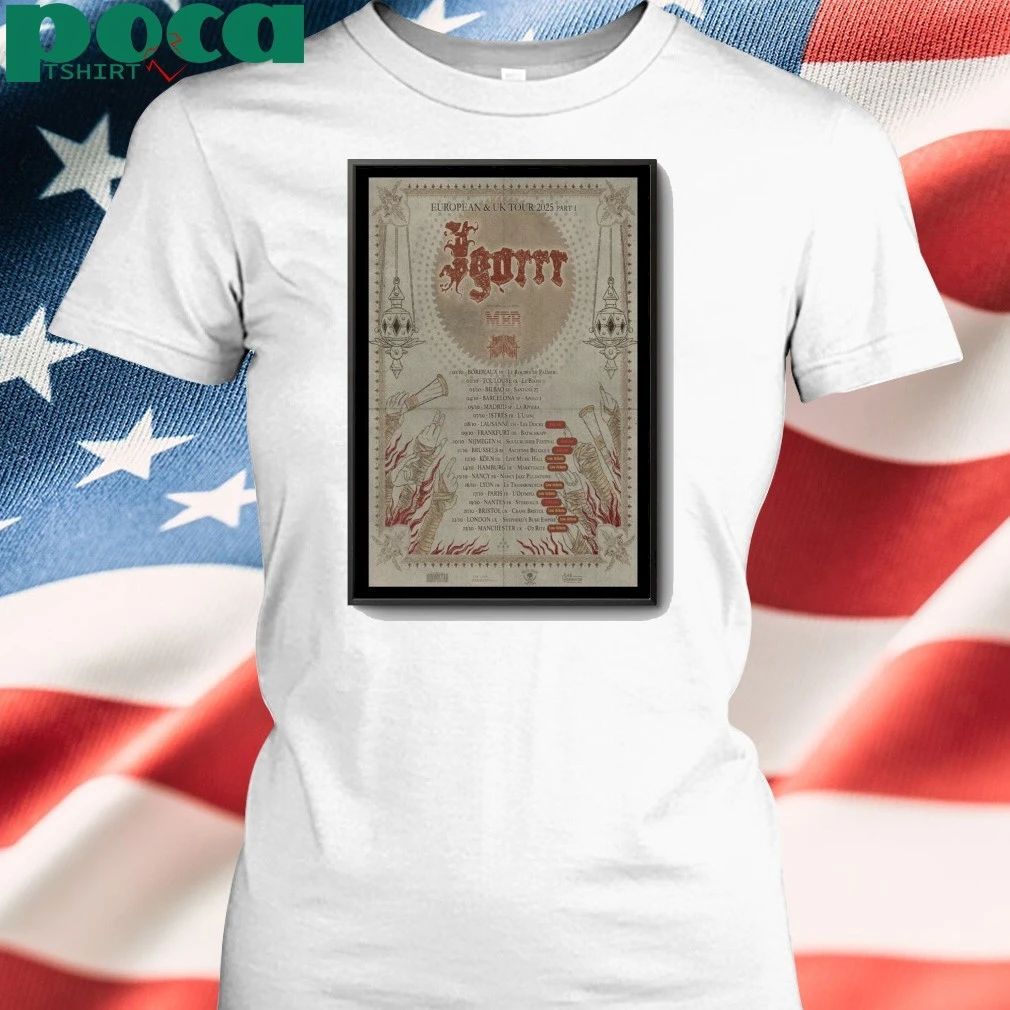 Igorrr European & UK Tour 2025 Poster shirt