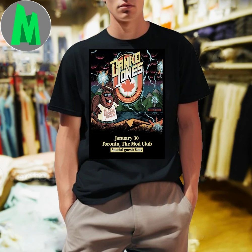 Danko Jones Jan 30 2026 The Mod Club In Toronto ON Poster Shirt