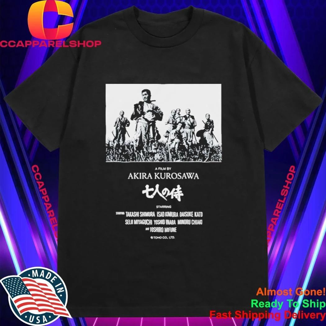 2026 Hideo Kojima Seven Samurai Poster Akira Kurosawa Shirt