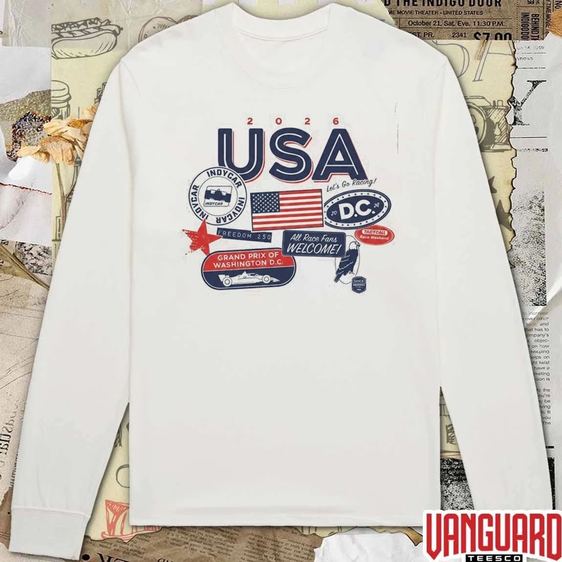 Indycar DC Grand Prix 2026 Freedom 250 Grand Prix Washington Racing t-shirt