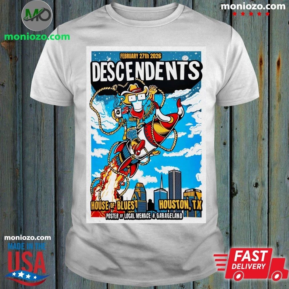 Descendents Houston TX 2 27 2026 Poster Shirt