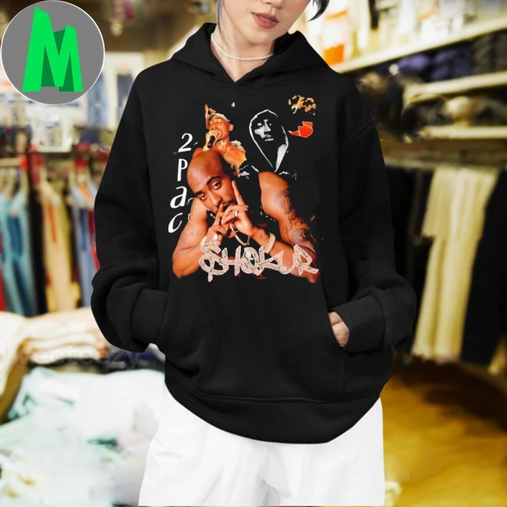 Famous American rapper Tupac Shakur stage name 2Pac and Makaveli Shirt