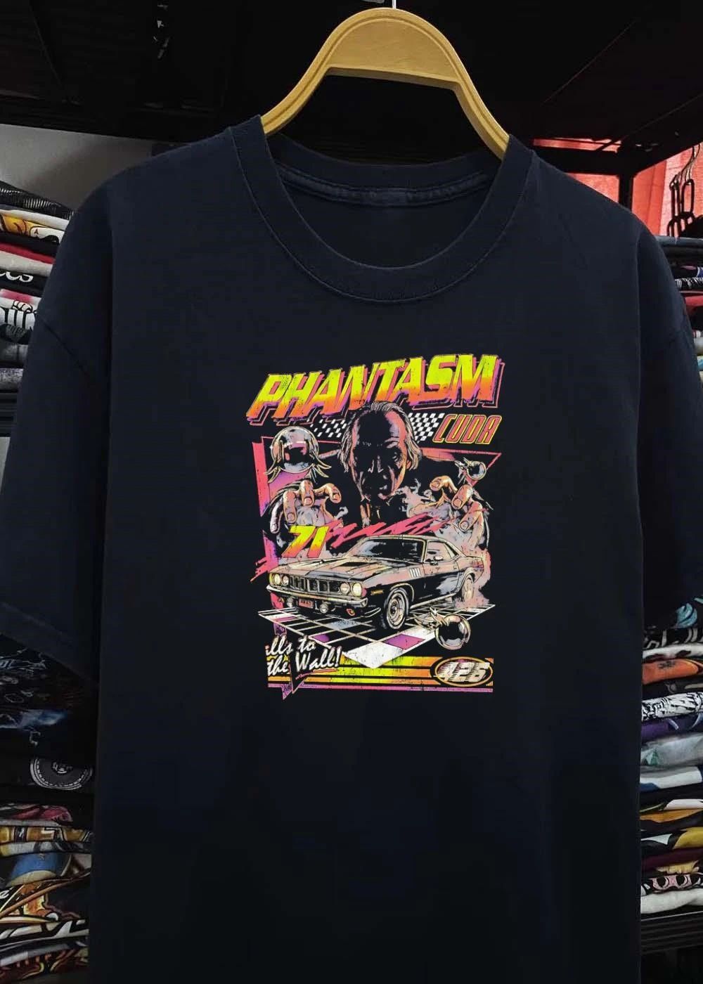 Tall Man Reaches for the 1971 Hemi Phantasm Cuda 426 Calls to the Wall T-Shirt