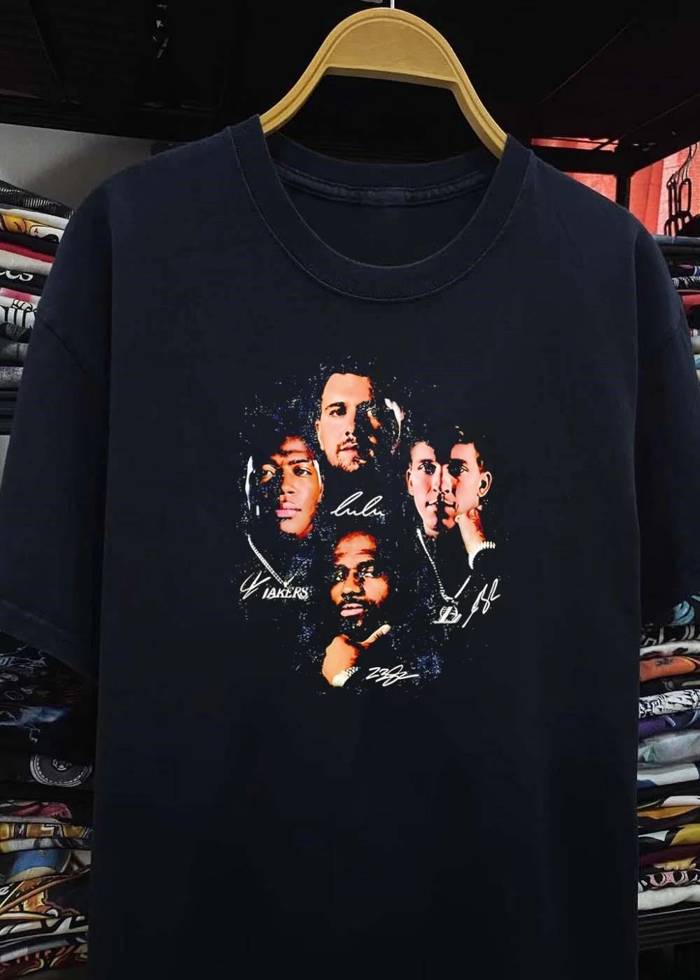 Lulu Lakers 23 Collage Portrait T-Shirt