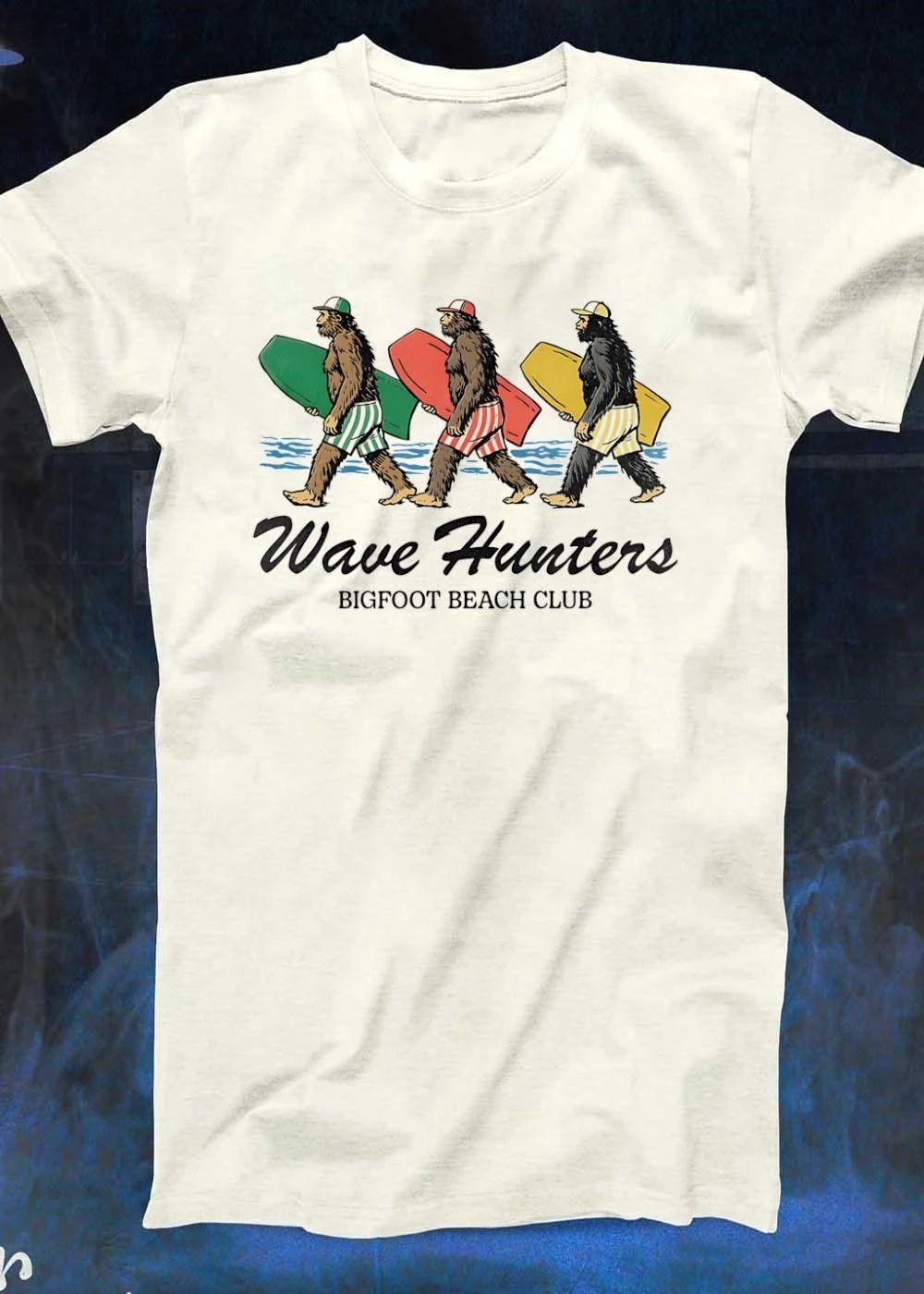 Bigfoot Beach Club Wave Hunters Surfing Bigfoot shirt