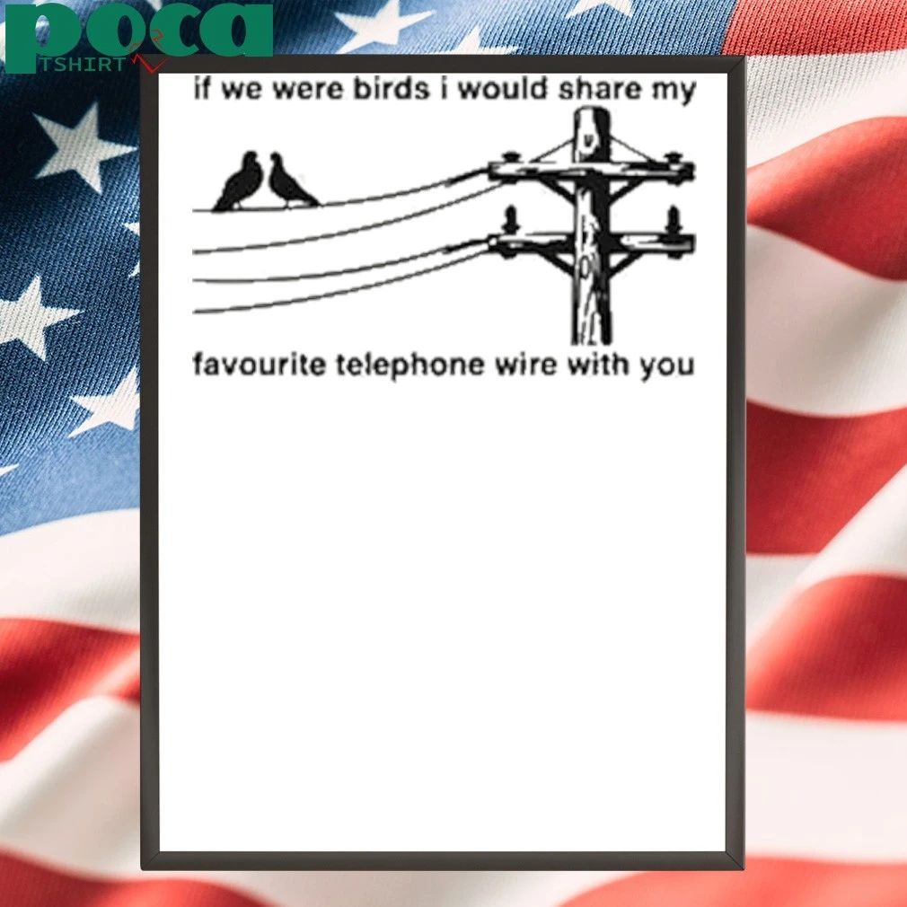 If We Were Birds I Would Share My Favourite Telephone Wire With You 2025 T-shirt