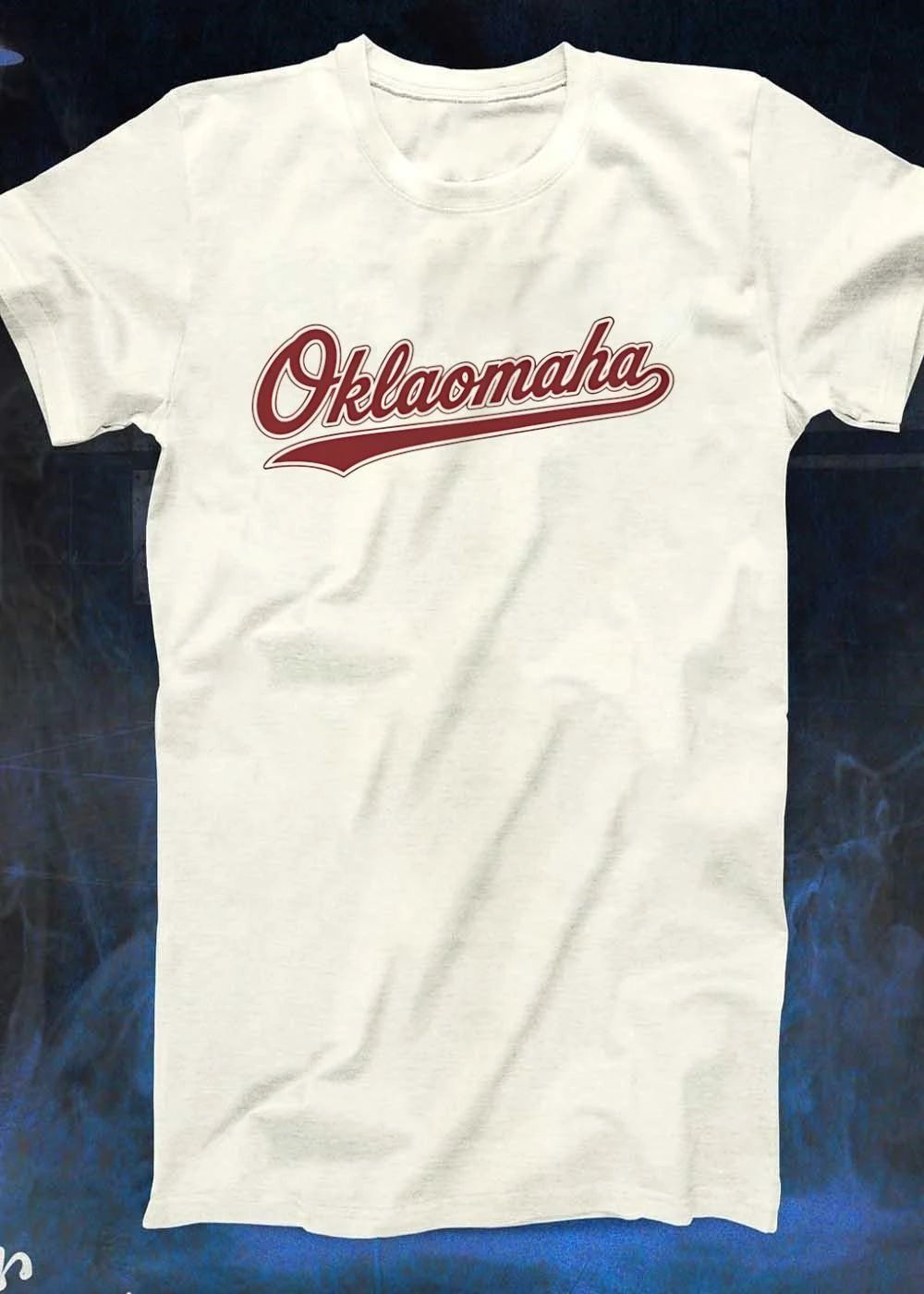 Omaha Script Logo Maroon Lettering T-Shirt