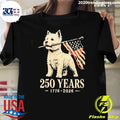 Westie Dog 250 Years 1776 2026 American Flag Patriotic Shirt