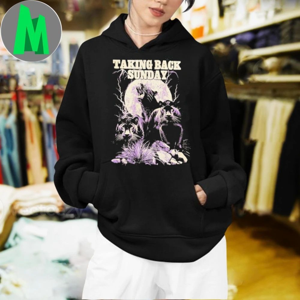 Taking Back Sunday Panther Moon Lightning 2025 Shirt
