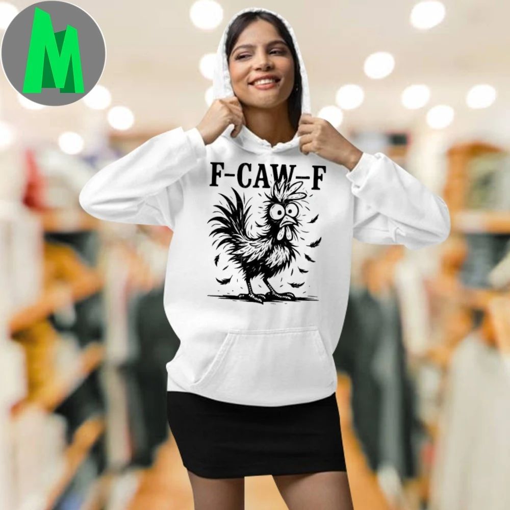 Chicken silly f caw f chicken trending meme T-Shirt