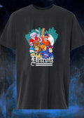 Detroit Mascots Sports Teams Players Hockey Baseball Football Basketball T-Shirt