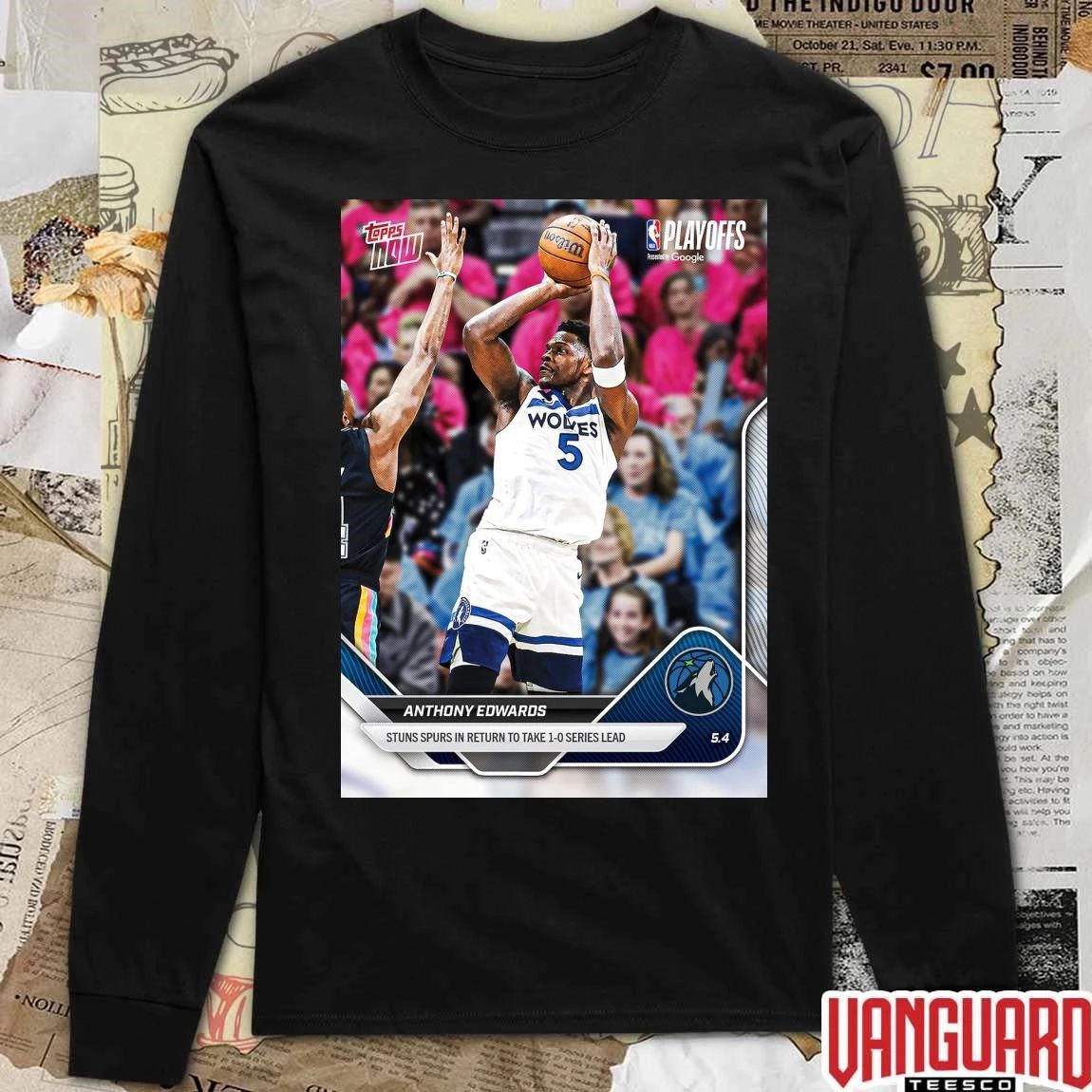 Anthony Edwards Stuns Spurs In Return To Take 1-0 Series Lead t-shirt
