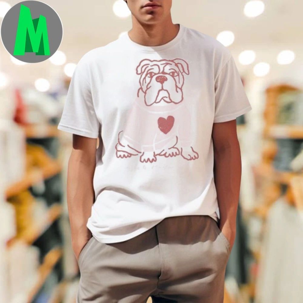 Duke And Winston Bulldog Heart Shirt