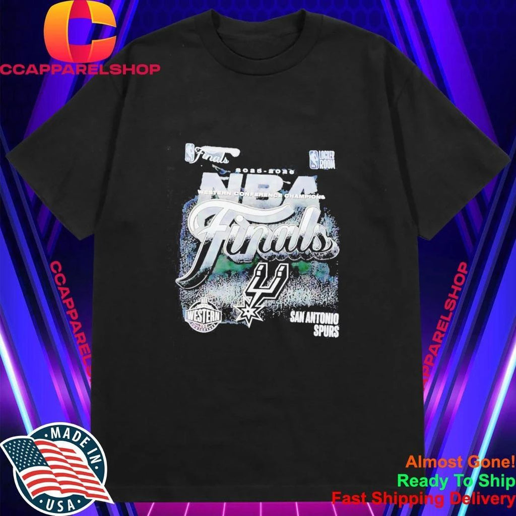 San Antonio Spurs NBA Western Conference Champions Finals 2025 2026 Locker Room Shirt