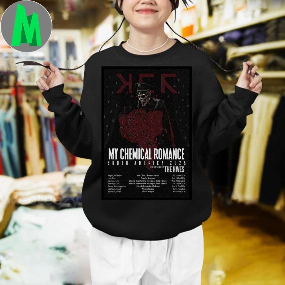 Original My Chemical Romance South America 2026 Poster Shirt