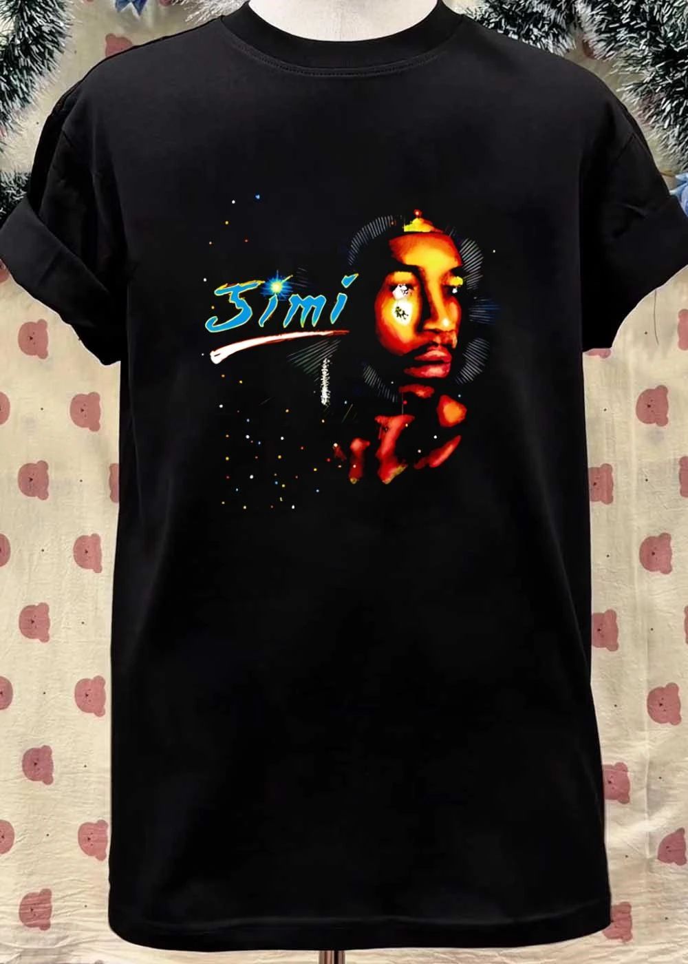 Jimi Hendrix Cosmic Stardust Graphic Portrait T-Shirt