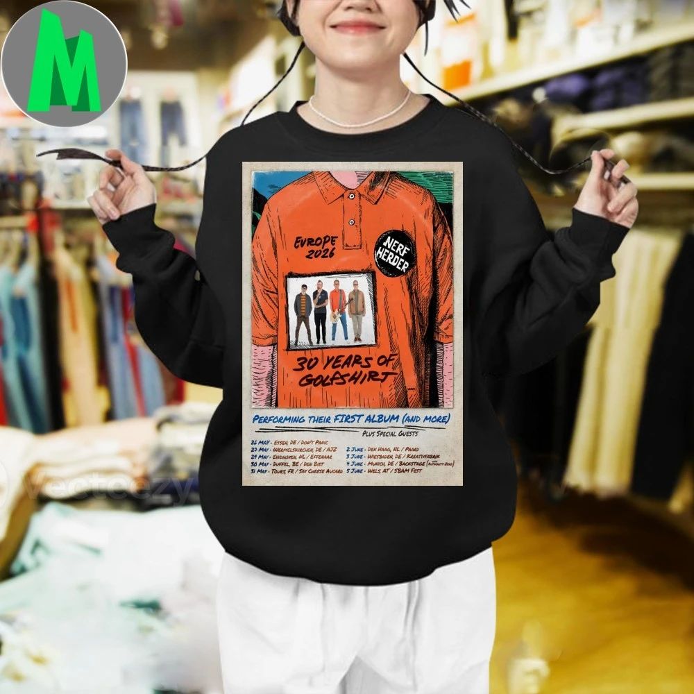 Nerf Herder Europe Tour 2026 Poster T-Shirt