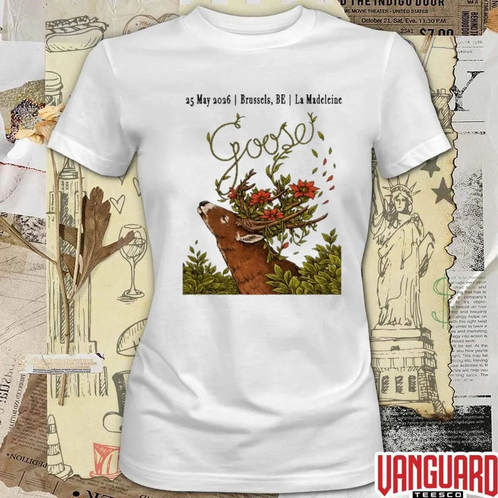 Goose The Band Tour Brussels Belgium La Madeleine May 25 2026 t-shirt