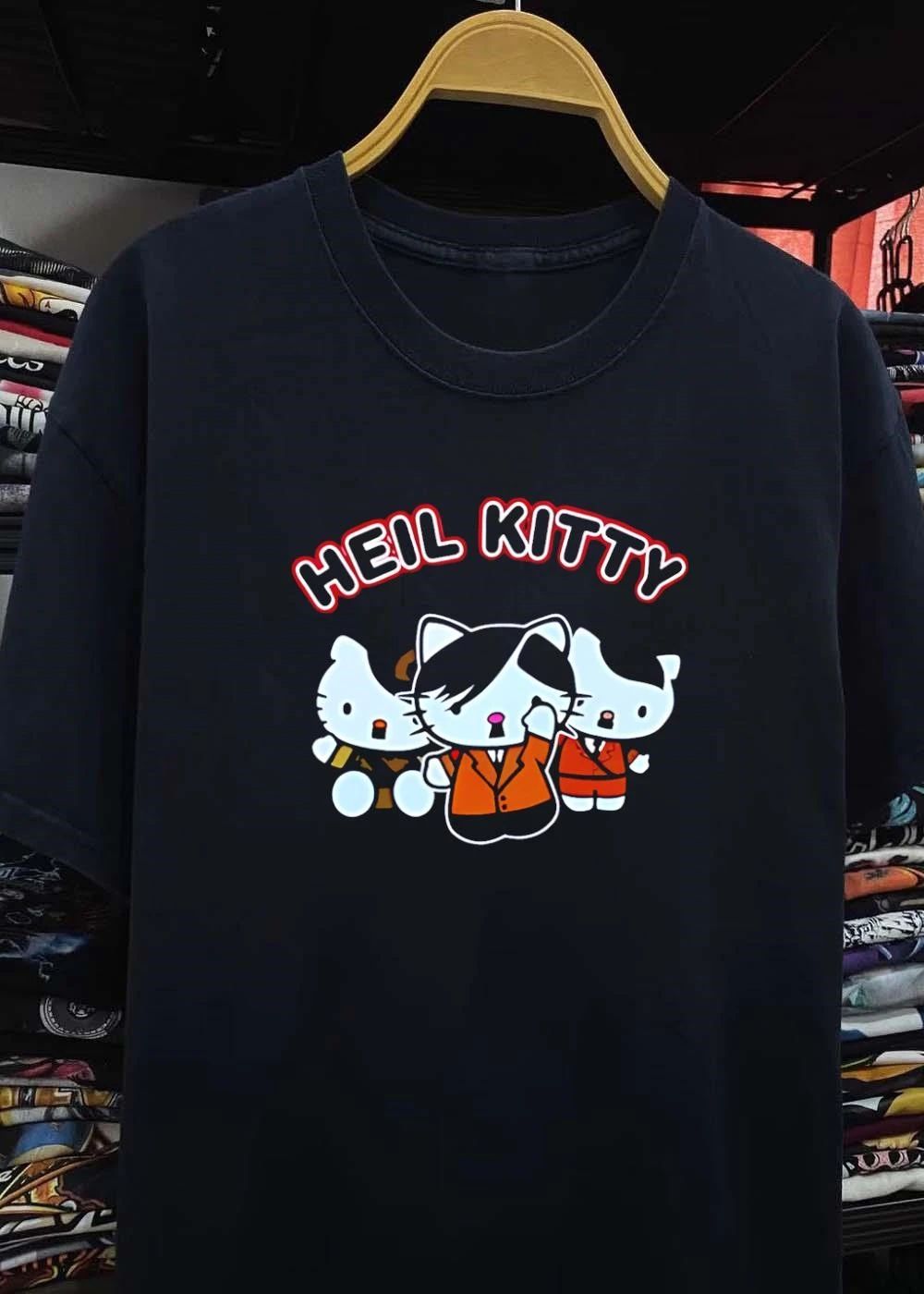 Heil Kitty Parody Hitler Characters Funny T-Shirt