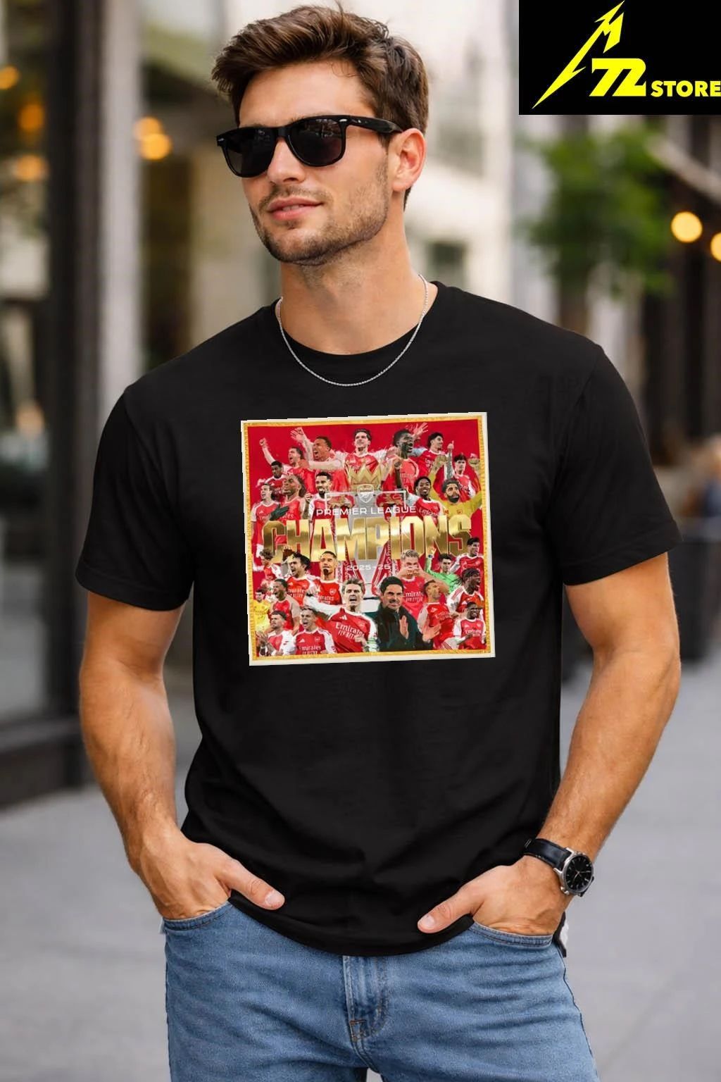 Arsenal 2026 Premier League Champions Poster Shirt