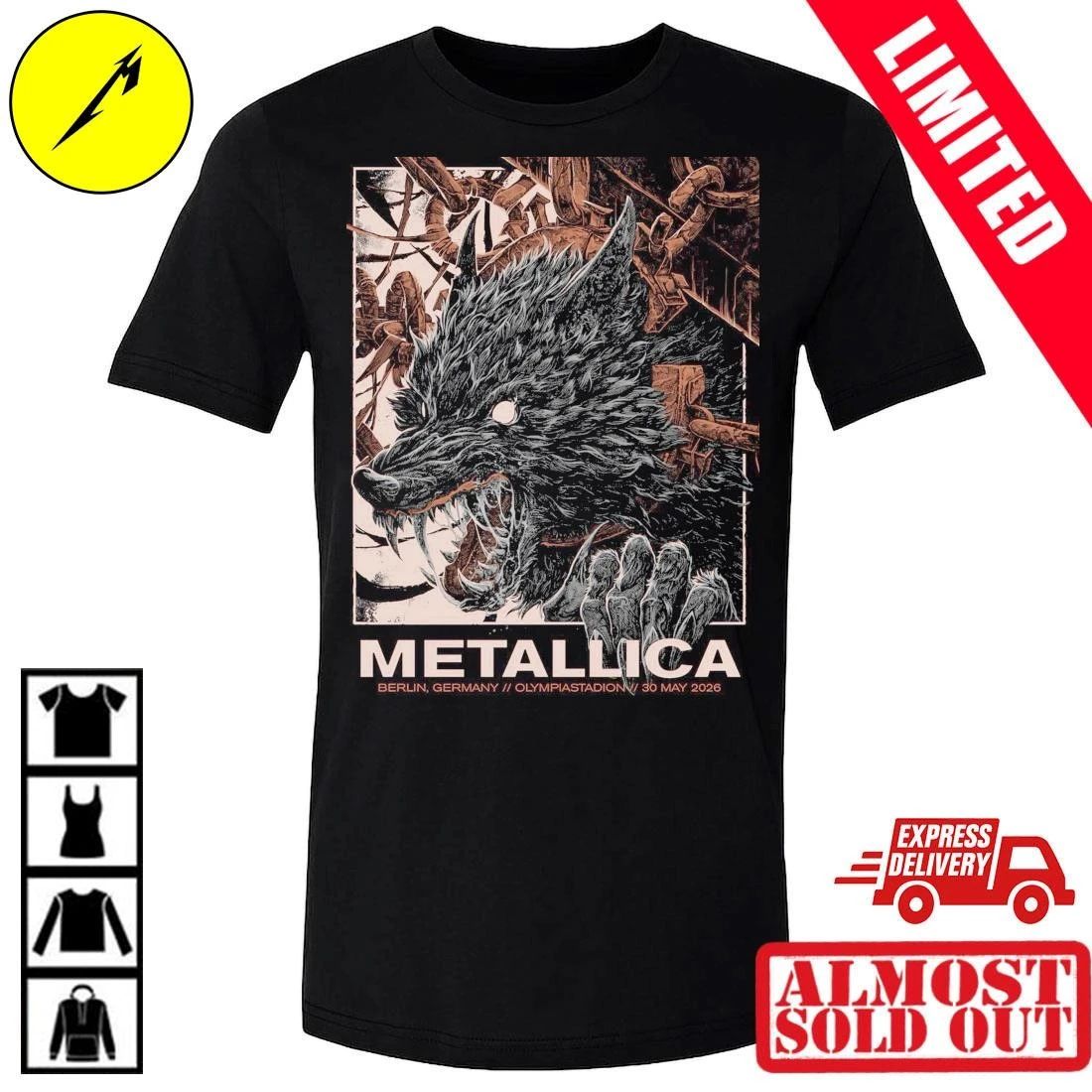 Collin Estrada Design Metallica M72 Berlin T-Shirt – Offizielles Pop-Up Shop Merch – Olympiastadion 30.05.2026