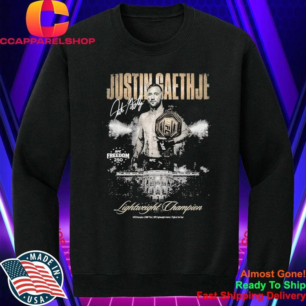 Justin Gaethje Lightweight Champion Signature Shirt