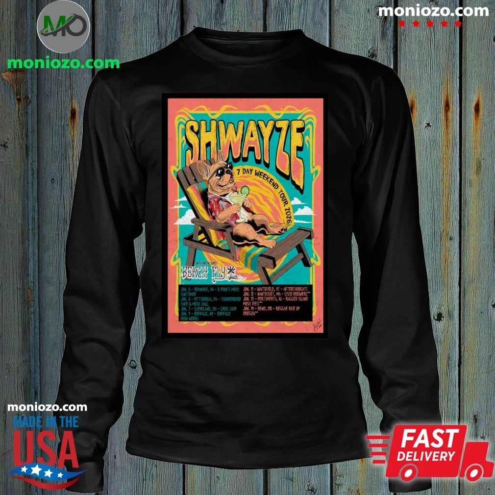 Shwayze 7 Day Weekend Tour 2026 Poster Graphic T-Shirt