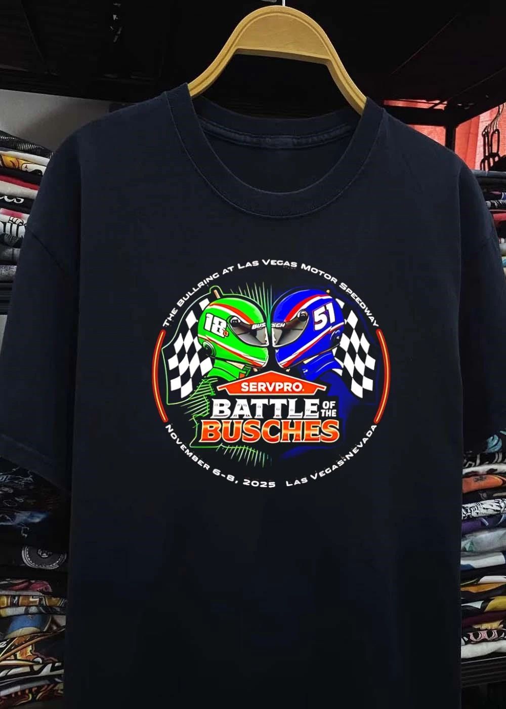 NASCAR Kyle & Kurt Busch Brothers Battle of the Busches Las Vegas Motor Speedway 2026 Racing Event Shirt