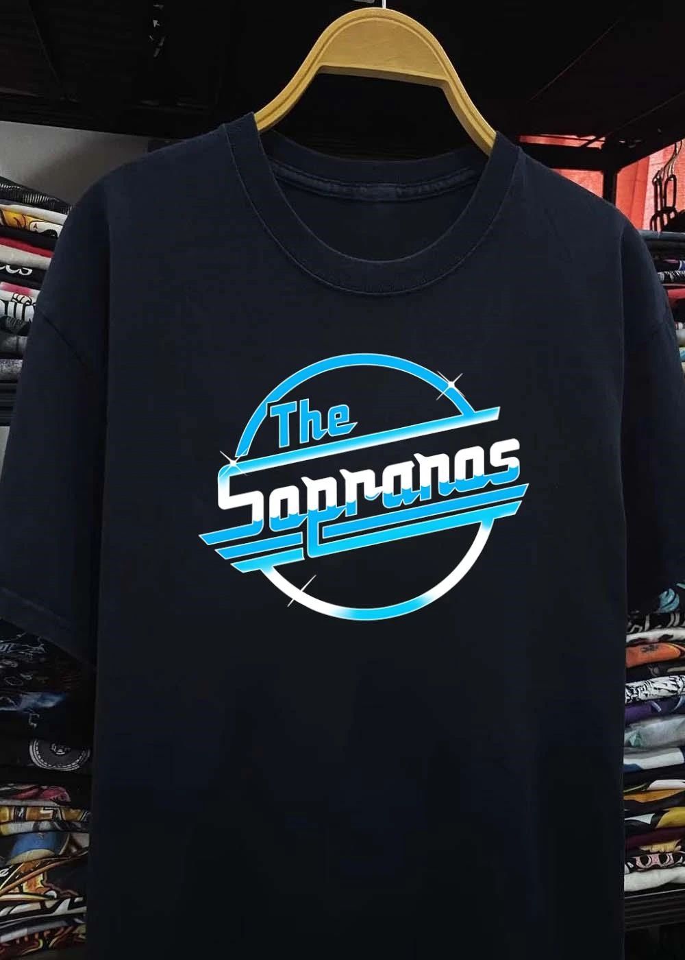 The Sopranos Retro Blue Sparkle Logo Shirt