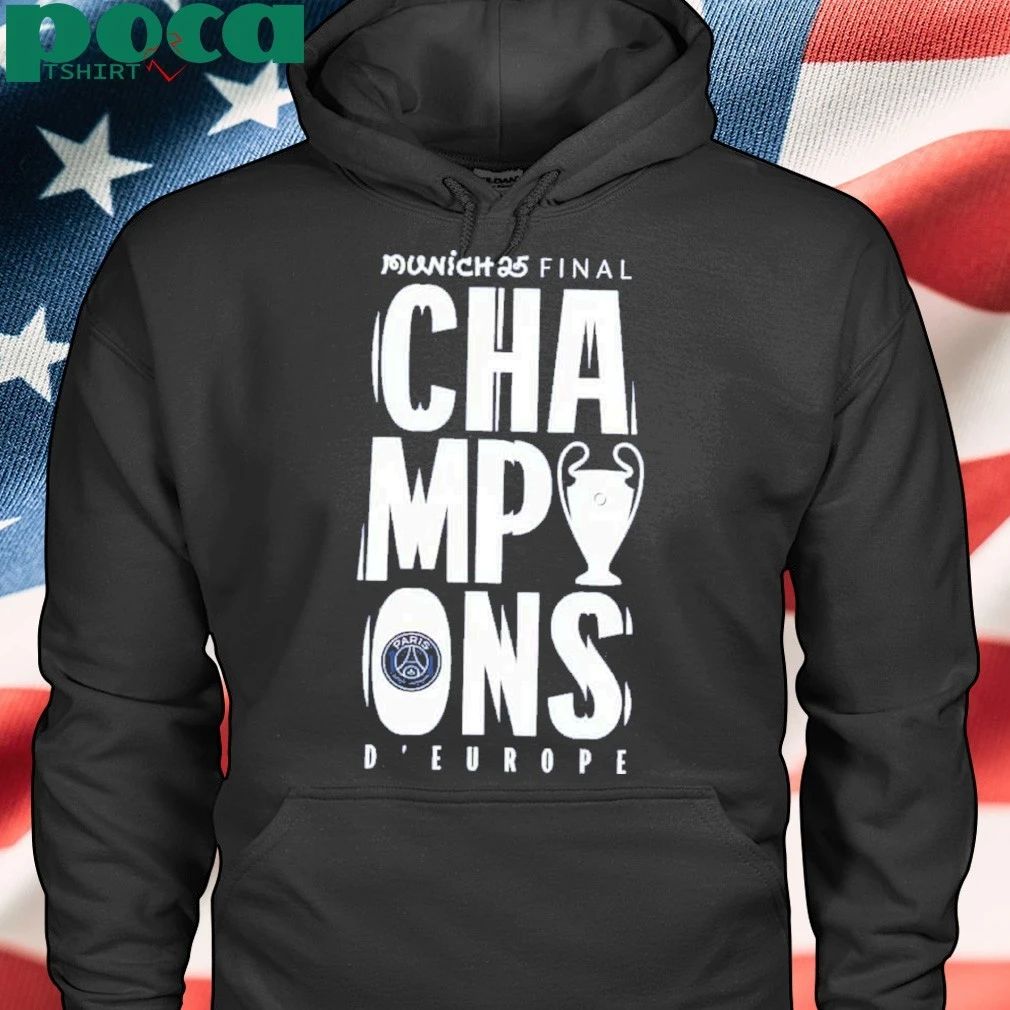 Munich 25 Final PSG UCL Champions 2025 Large Graphic T-Shirt