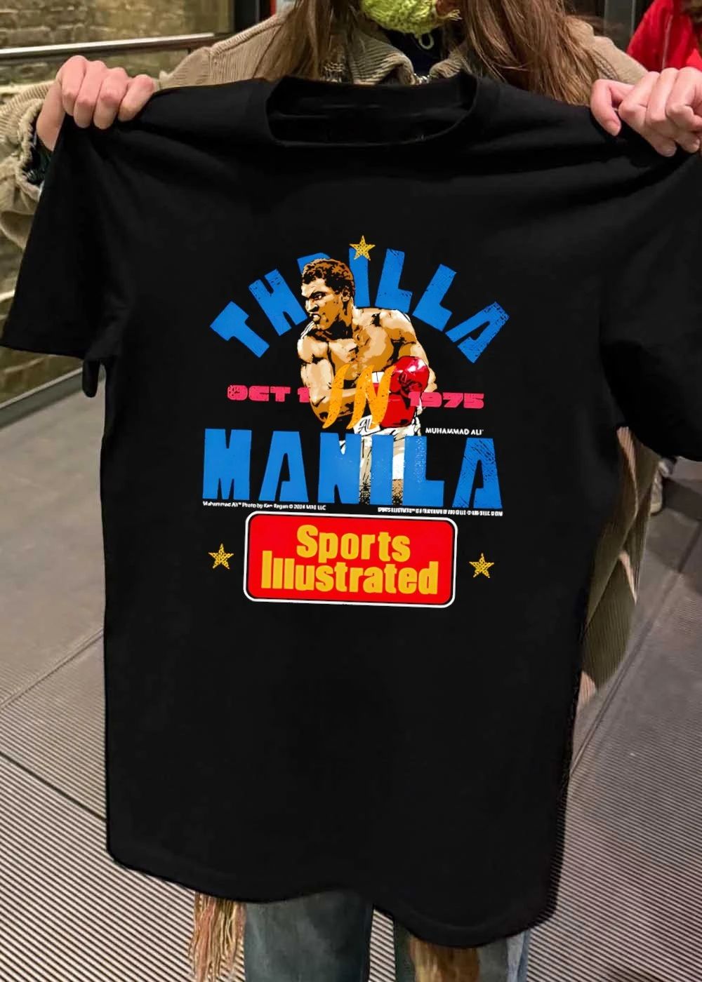 Muhammad Ali Sports Illustrated Thrilla In Manila retro shirt