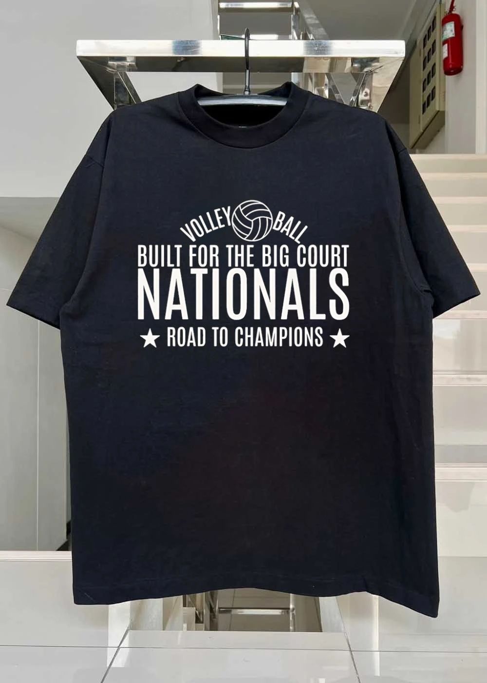 Volleyball Nationals Road to Champions Built for the Big Court T-Shirt