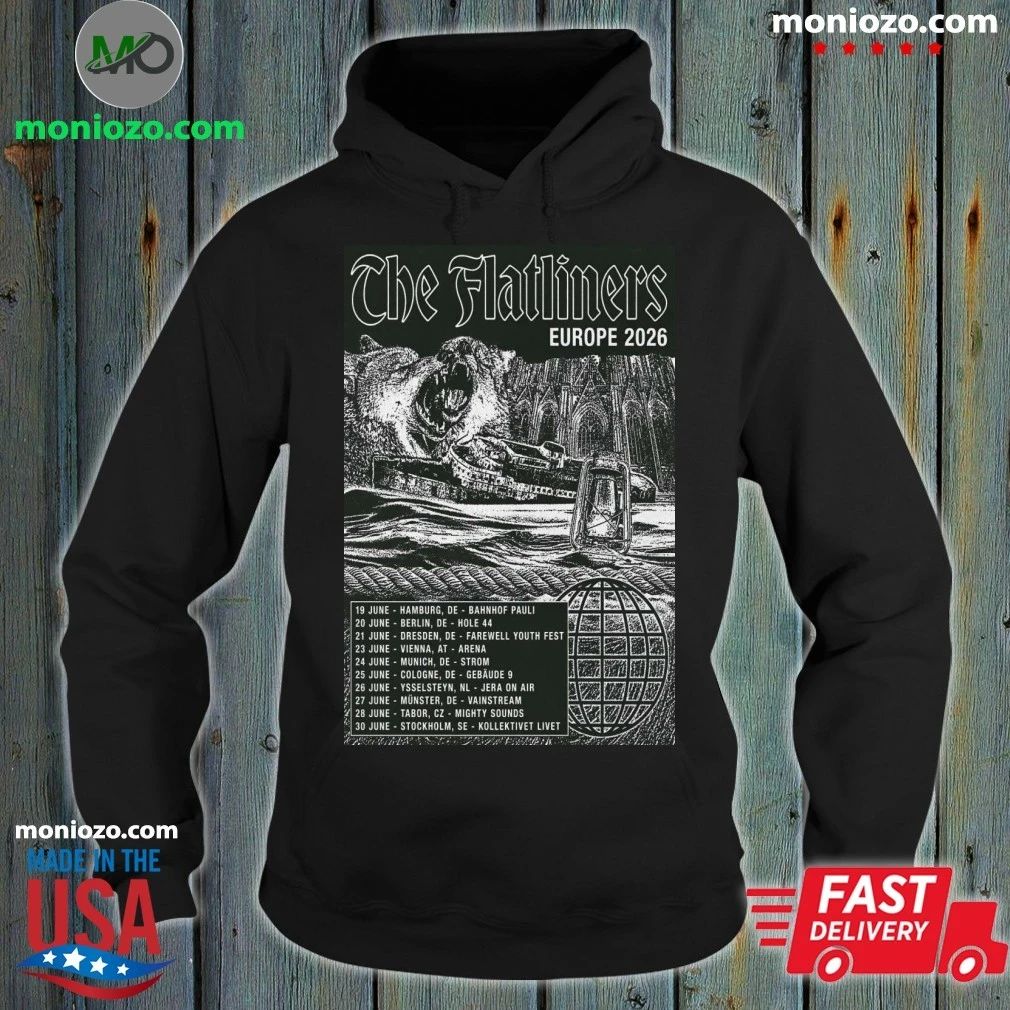 Original The Flatliners Europe 2026 Tour Poster Shirt