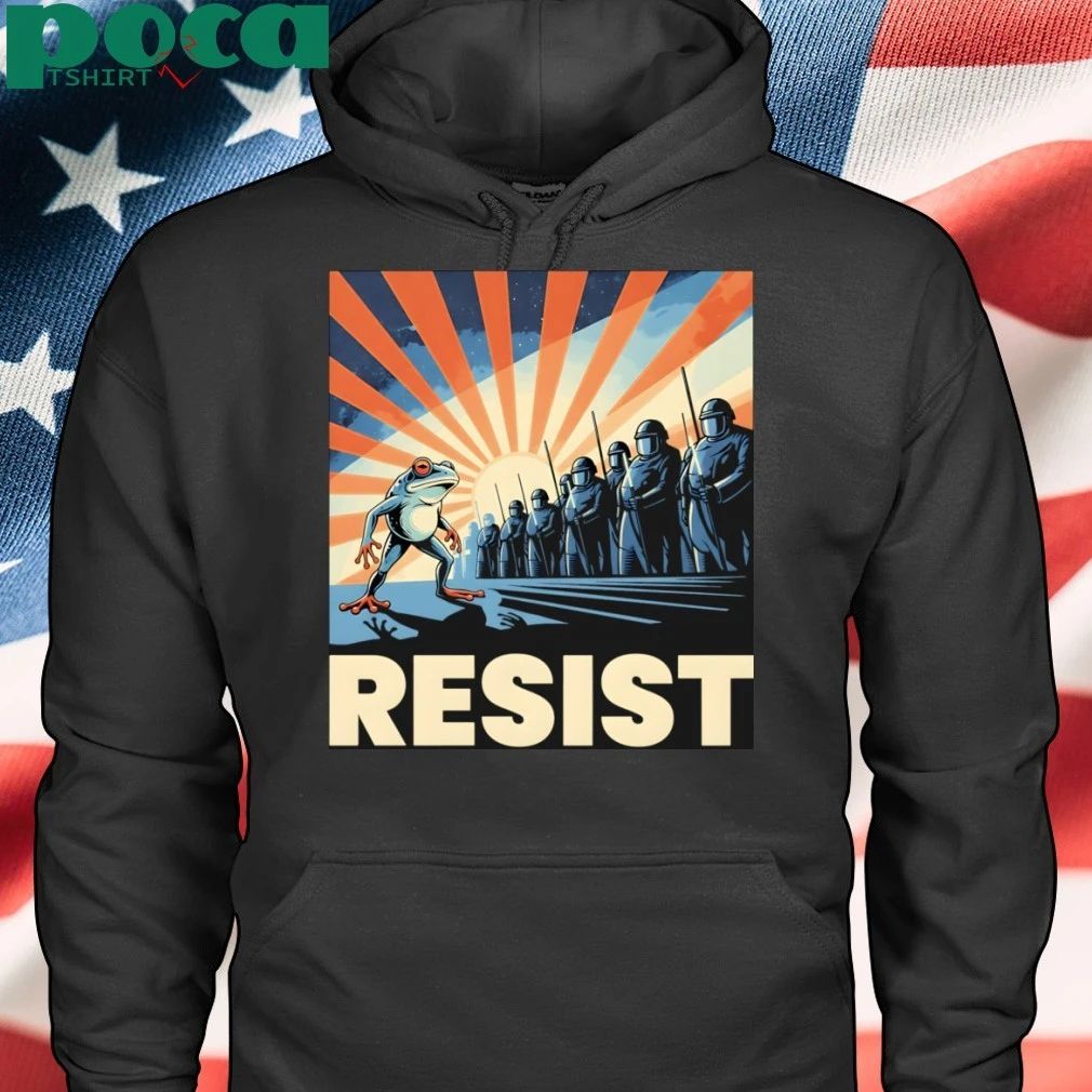 Resist–Portland – Political–Protest–Frog T-Shirt