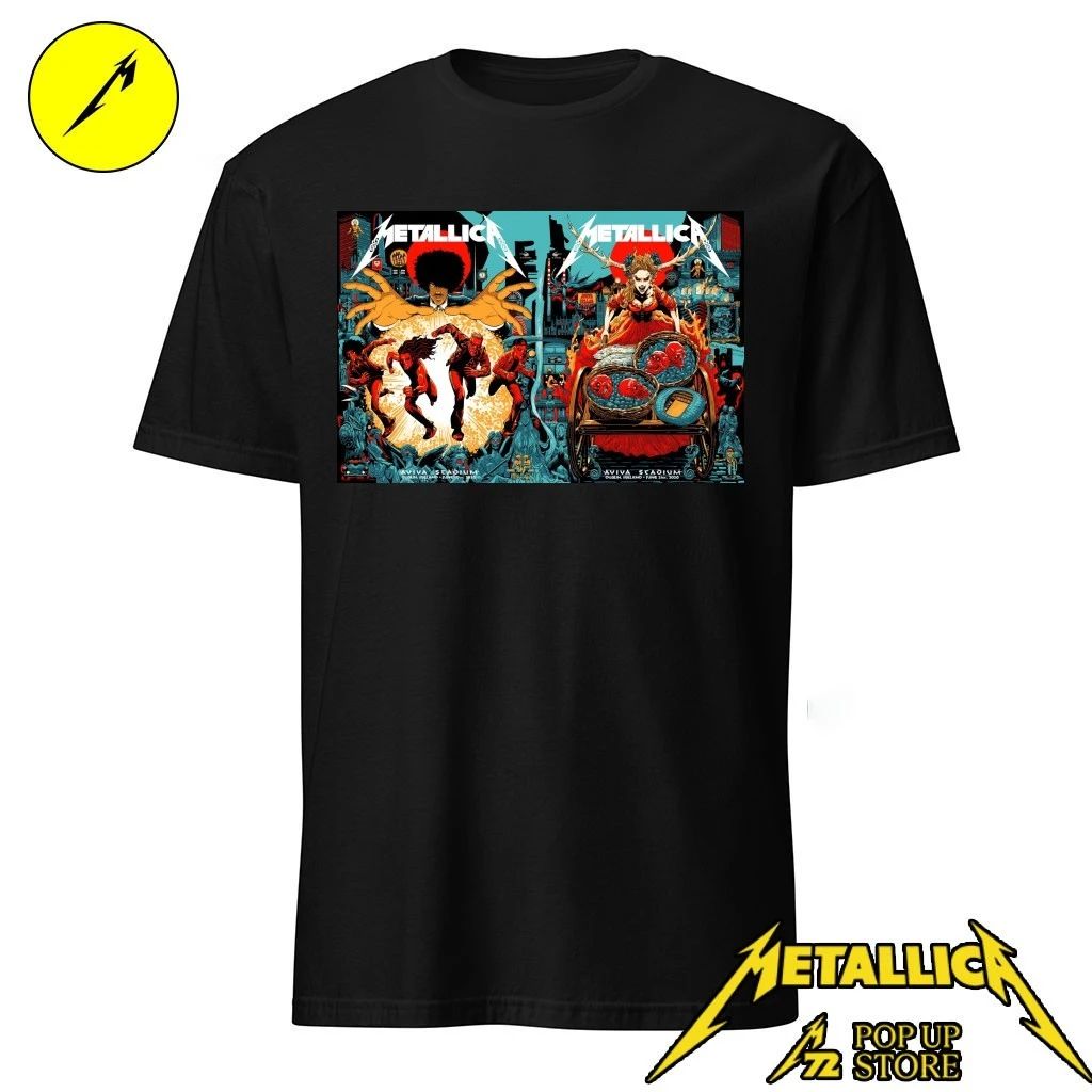 Metallica M72 Dublin Ireland 2026 T-Shirt Night 1 And 2 Combined At Aviva Stadium On June 19 And 21 2026 – Pop Up Store Limited Edition by Mick Cassidy